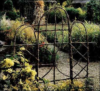 Mini-Projects - Bentwood garden trellis