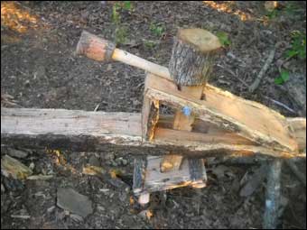 Shaving Horses - A sample of what is possible in primitive design if you have the logs available

