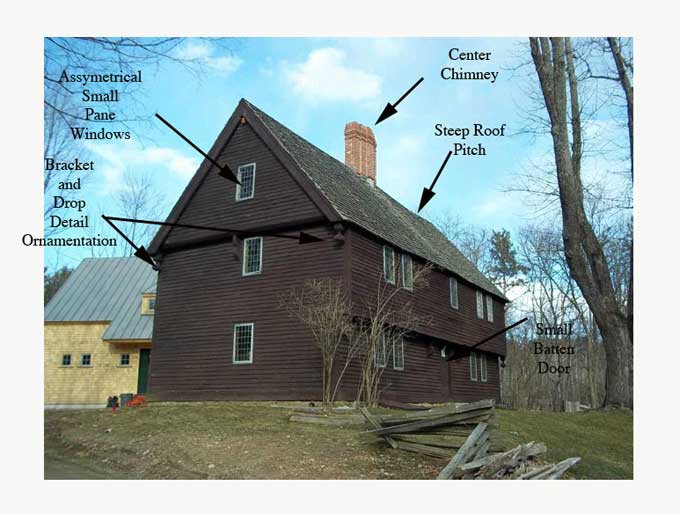 Architectural Styles - The Parson Capen House, Topsfield, Massachusetts, built in 1684.