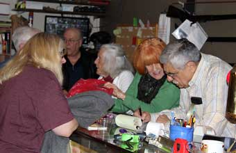 Brandywine River Antiques Market: Chadds Ford, PA - People getting checked out at the front counter.