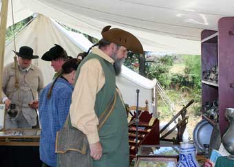 Frederick Market Fair - Sutlers shopping at the show.