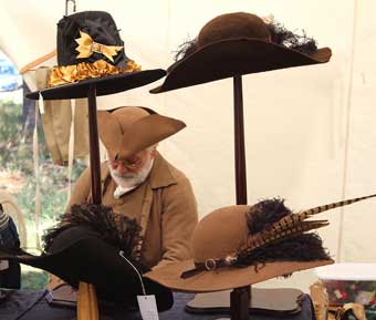 Frederick Market Fair - Hats being offered for sale.
