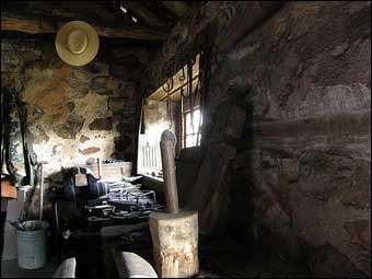 Hopewell Furnace, PA - Inside the blacksmith shop
